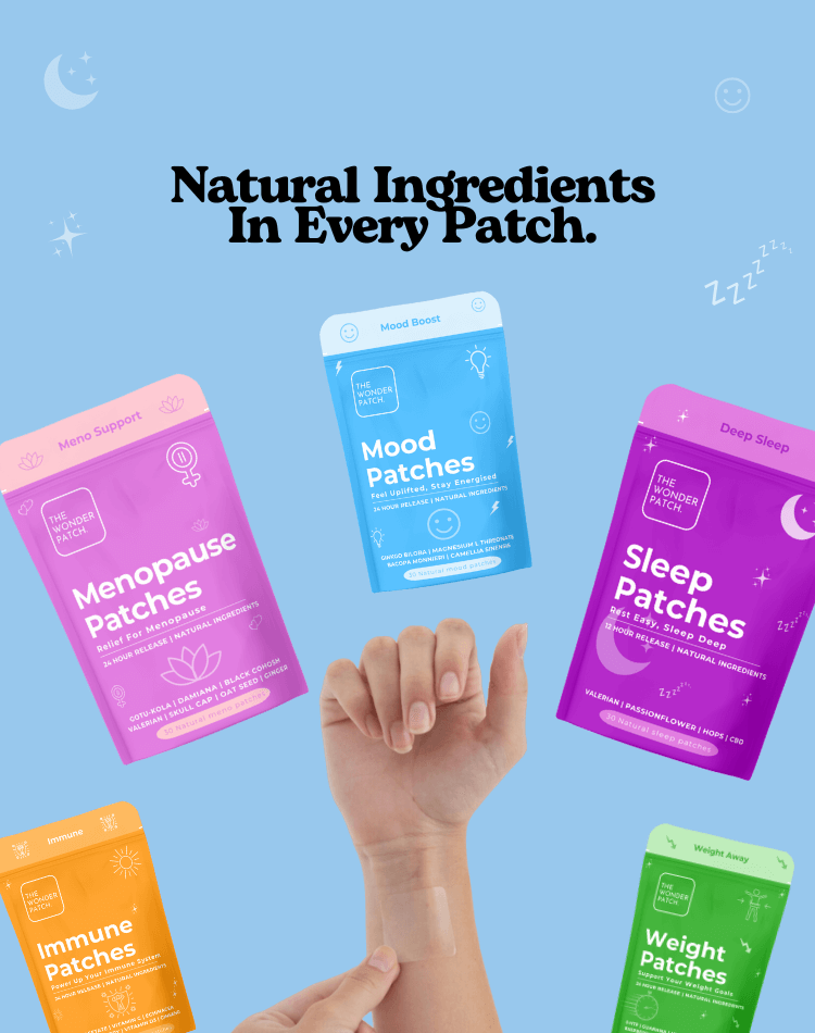 The Wonder Patch Collection UK – natural, vegan wellness patches for sleep, mood, immune, menopause and weight support