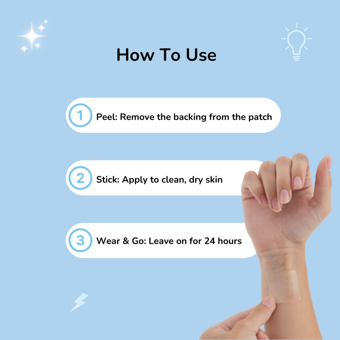 Mood patch on skin – discreet support for focus and clarity